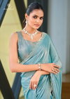 Sliver Stone Vol 01 By Kashvi Malai Silk Printed Sarees Wholesale Price In Surat 